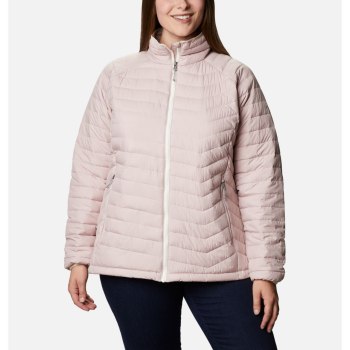 Dámské Bundy Columbia Powder Lite Plus Size Růžové UVZWOT021